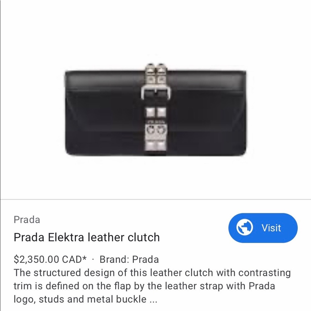 NEW✨Prada elektra clutch with chain - Picture 12 of 12